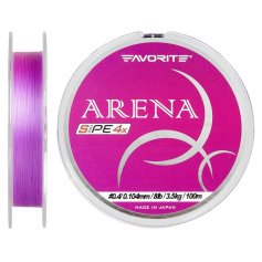 Шнур Favorite Arena PE 4x 100m (purple) #0.175/0.071mm 3.5lb/1.4kg