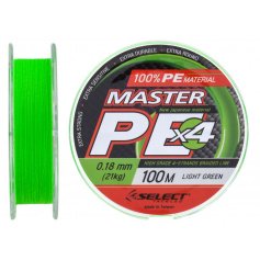 Шнур Select Master PE 100m (салат.) 0.18мм 21кг