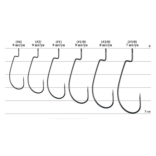 Крючок Decoy Worm 15 Dream Hook 04, 9 шт/уп