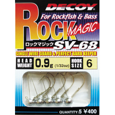 Джиг головка Decoy Rock Magic SV-68 06, 0.9g 5 шт/уп
