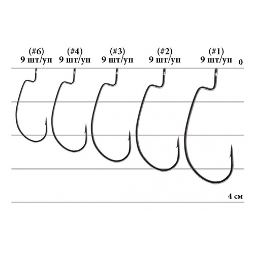 Гачок Decoy Worm 19 S.S. Hook 06, 9 шт/уп