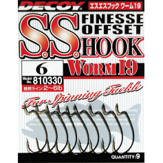 Гачок Decoy Worm 19 S.S. Hook 06, 9 шт/уп