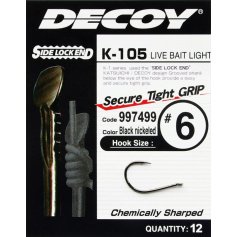 Крючок Decoy K-105 Live Bait Light 9 (12 шт/уп)