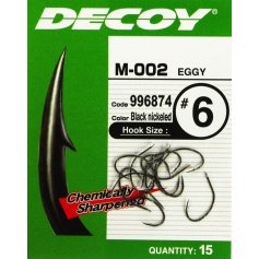 Крючок Decoy M-002 Eggy 08, 15 шт/уп