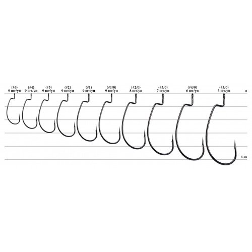 Гачок Decoy Worm 17 Kg Hook 4/0, 6 шт/уп