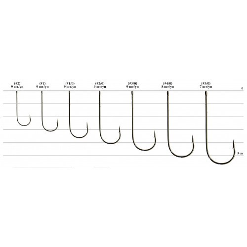 Крючок Decoy Worm 4 Strong Wire 1/0, 9 шт/уп