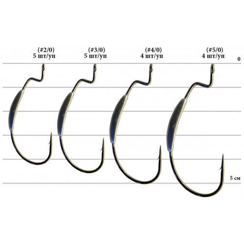 Крючок Decoy Worm 102 S-Switcher 2/0, 5 шт/уп
