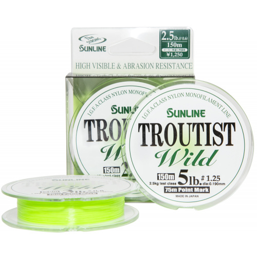 Леска Sunline Troutist Wild 150м #1,25/0,19мм 2,5кг