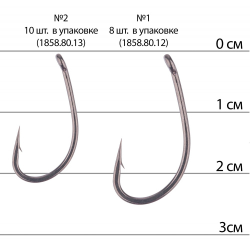 Крючок Brain Curve Shank 04, 10 шт/уп