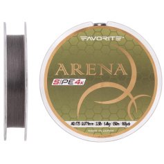 Шнур Favorite Arena PE 4x 150м (silver gray) #0.175/0.071mm 3.5lb/1.4kg