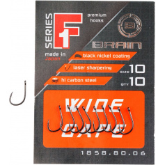 Крючок Brain F1 Wide Gape 12, 10 шт/уп