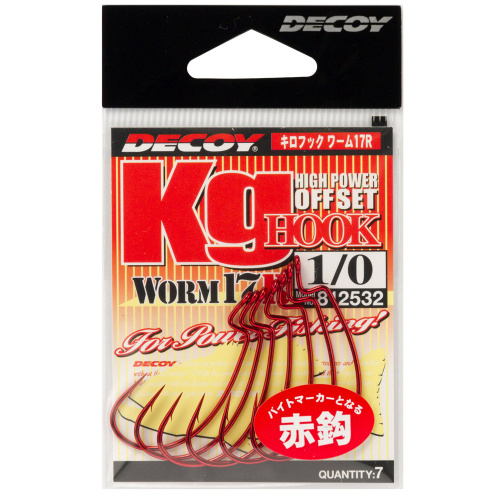 Крючок Decoy Worm 17R Kg Hook R 1/0
