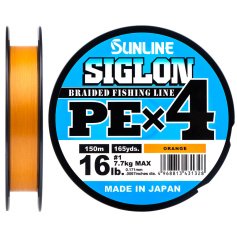 Шнур Sunline Siglon PE X4 150м #1.5 Помаранчевий