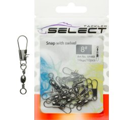 Вертлюжок с застежкой Select SF003 size 1, 6 шт