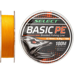 Шнур Select Basic PE 150m (Оранж.) 0.06mm 6LB/3kg