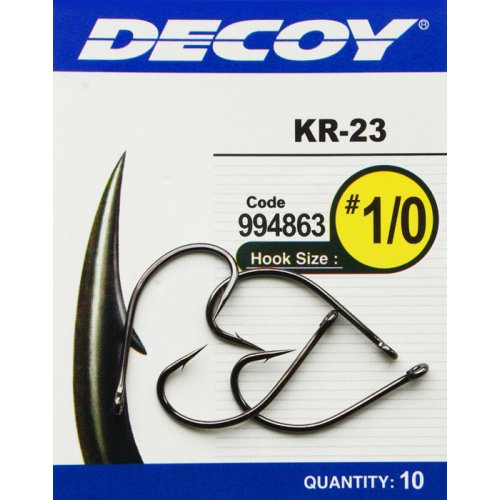 Гачок Decoy KR-23 Black Nickeled 01, 10 шт/уп