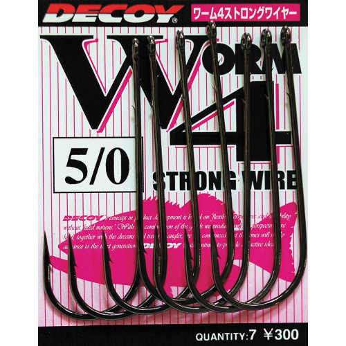 Гачок Decoy Worm 4 Strong Wire 5/0, 7 шт/уп