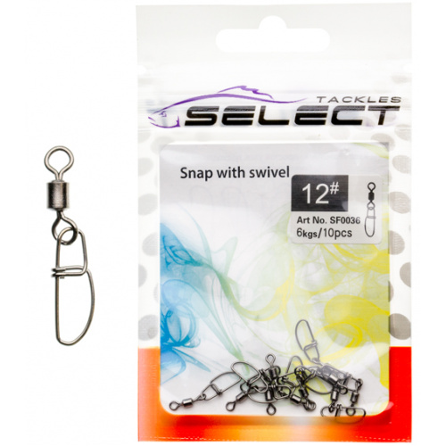 Вертлюжок із застібкою Select SF0036 size 1, 7 шт