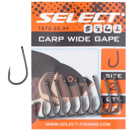 Крючок Select Carp Wide Gape 8, 10 шт/уп