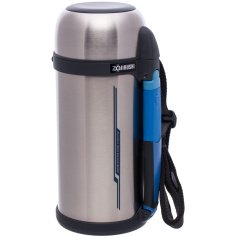 Термос ZOJIRUSHI SF-CС15XA 1.5 л (складная ручка+ремешок) стальной
