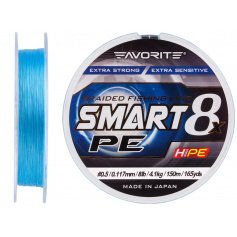 Шнур Favorite Smart PE 8x 150м (sky blue) #0.5/0.117mm 8lb/4.1kg