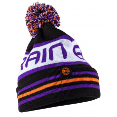 Шапка Brain Black/White/Violet One size ц:фиолетовый
