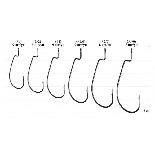 Гачок Decoy Worm 15 Dream Hook 1/0, 9 шт/уп