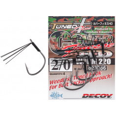 Крючок Decoy Worm 220 Cover Finesse HD 2/0, 4 шт/уп