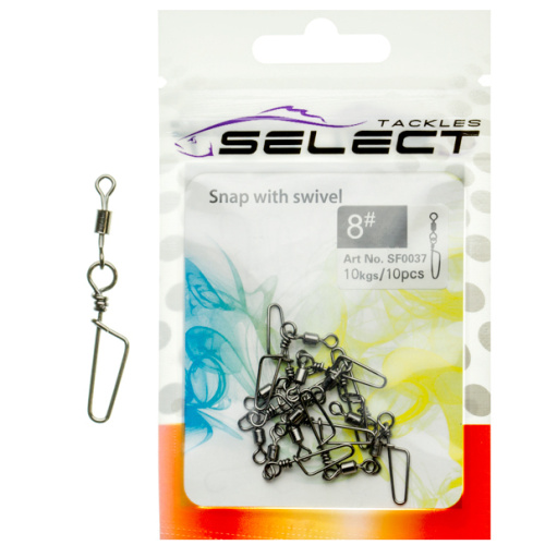 Вертлюжок с застежкой Select SF0037 size 10, 10 шт