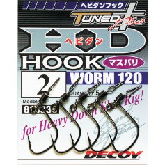 Гачок Decoy Worm 120 HD Hook Masubari 1 (5 шт/уп)