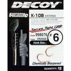 Крючок Decoy K-108 Katana 8 (12 шт/уп)