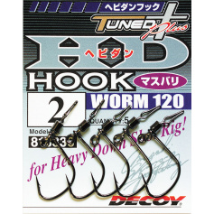 Крючок Decoy Worm 120 HD Hook Masubari 2 (5 шт/уп)