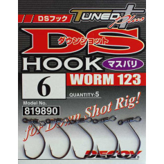 Крючок Decoy Worm 123 DS Hook masubari 3, 5шт.