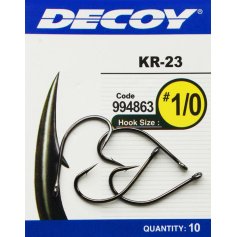 Крючок Decoy KR-23 Black Nickeled 05, 12 шт/уп