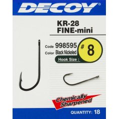 Крючок Decoy KR-28 Fine mini 14, 18 шт/уп