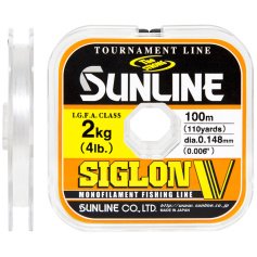 Леска Sunline Siglon V 100м #0.15/0.063мм 0,5кг
