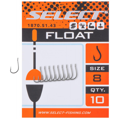 Крючок Select Float 8,10 шт/уп