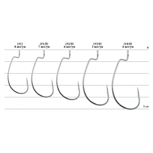 Гачок Decoy Worm 13S Rock fish Limited 01, 8 шт/уп