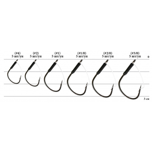 Крючок Decoy Worm 105 Cover Finesse 02, 5 шт/уп