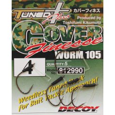 Крючок Decoy Worm 105 Cover Finesse 02, 5 шт/уп