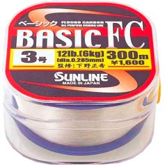Флюорокарбон Sunline Basic FC 300м 0.205мм #1.5 6LB