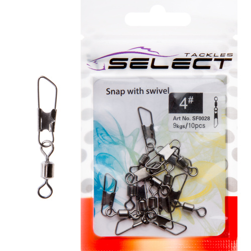 Вертлюжок с застежкой Select SF0028 size 10, 10 шт