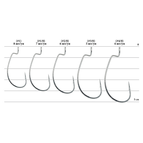 Крючок Decoy Worm 13S Rock fish Limited 01, 8 шт/уп