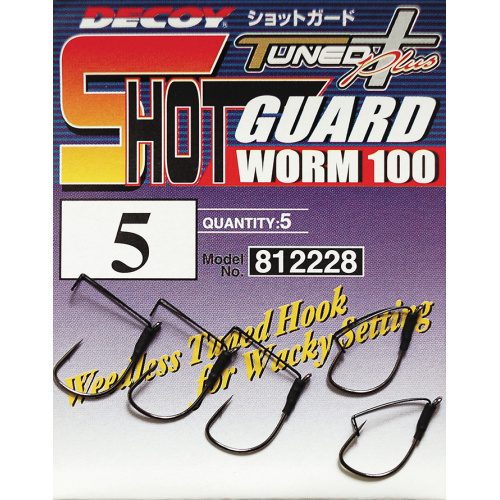 Крючок Decoy Shot Guard Worm 100 3, 5шт