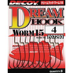 Крючок Decoy Worm 15 Dream Hook 01, 9 шт/уп