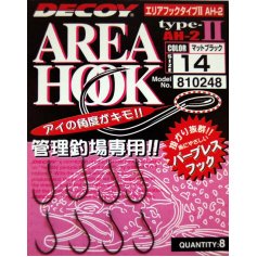 Крючок Decoy Area Hook II Mat Black 14 (8шт/уп)