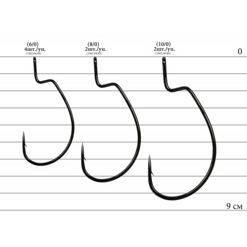 Крючок Decoy Worm 26 Kg HOOK MAGNUM 10/0, 2 шт/уп