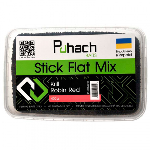 Пеллетс Puhach Baits Stick-Flat Mix Krill Robin Red