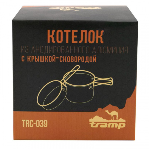 Кастрюля-кружка Tramp TRC-039 анодированная с крышкой-сковородкой 0.9 л