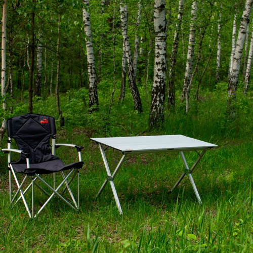 Cтол с алюминиевой столешницей Tramp Roll-120 TRF-064 120x60x70см